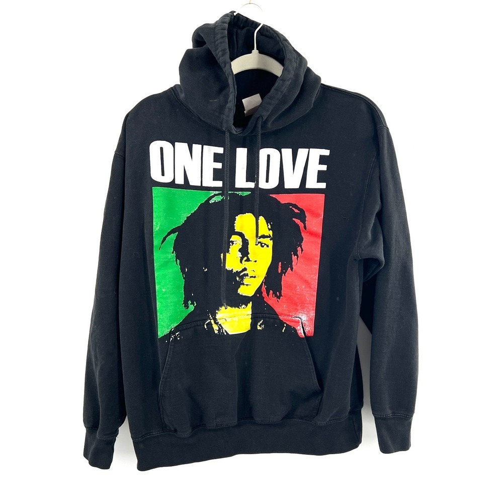 Bob Marley One Love Reggae pullover hoodie sweatshirt unisex gender neutral M